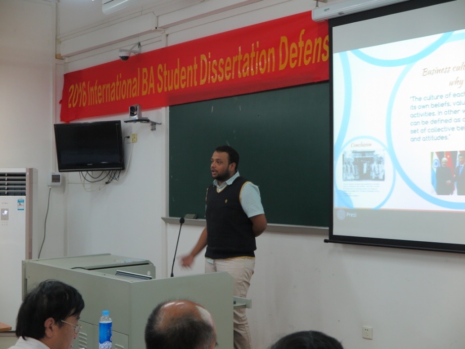 答辩学生HARSHA(印度)