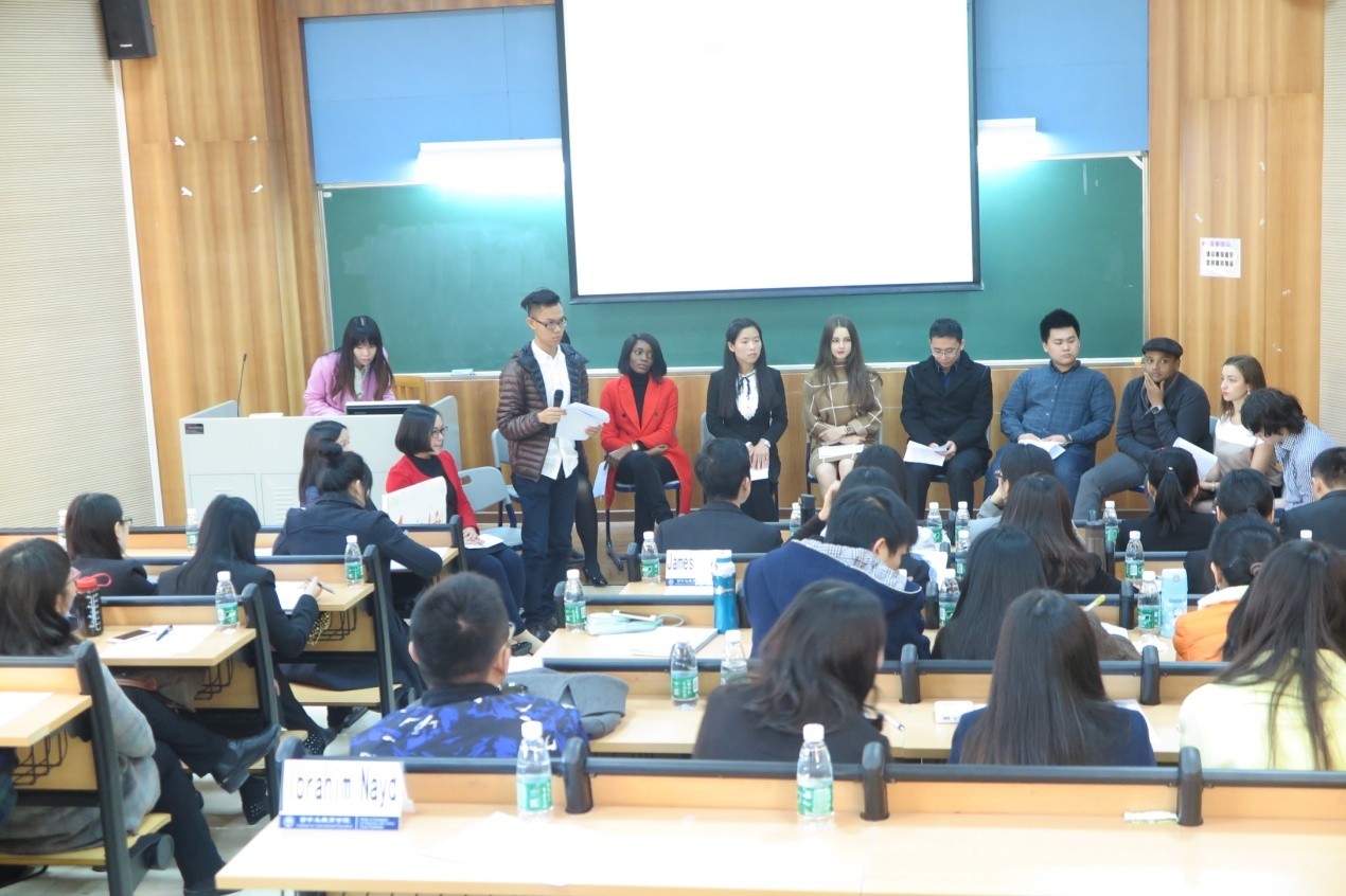 美国留学生Norman作主题发言